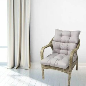 Tan Garden Tufted Seat Cushion Home Decor High Back Chair Recliner Cushion 45x22